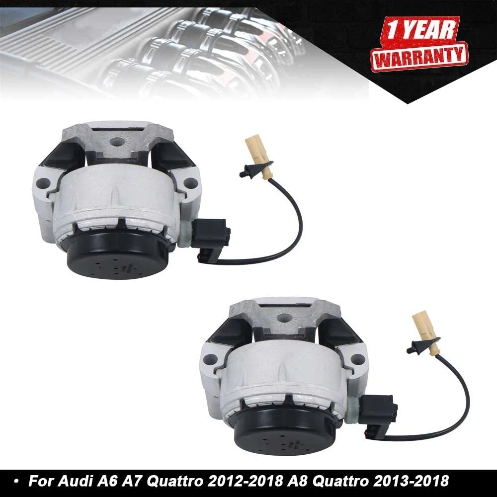 2Pcs Engine Motor Mount for Audi A6 A7 Quattro A8 Quattro (2012–2018)