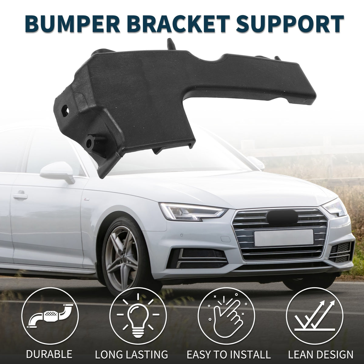 Left Front Bumper Retainer Bracket for Audi A4 B7 (2004–2008)