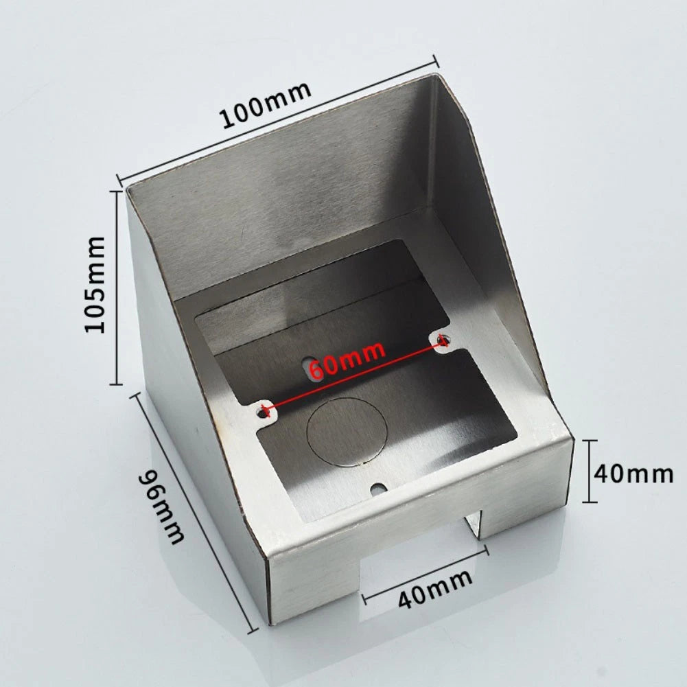 Stainless Steel Outdoor Socket Cover for Switches (Waterproof, Rain Protector)