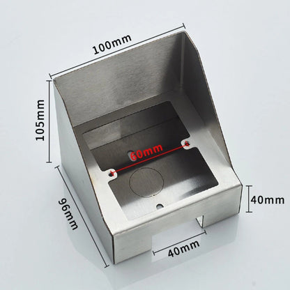 Stainless Steel Outdoor Socket Cover for Switches (Waterproof, Rain Protector)