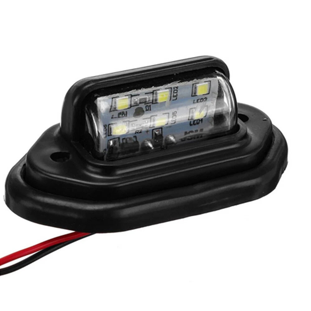 2Pcs LED License Plate Lights for Car Truck (12-24V)