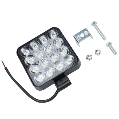 16 LED Waterproof Spotlight for Truck Off Road Tractor (12V 24V)