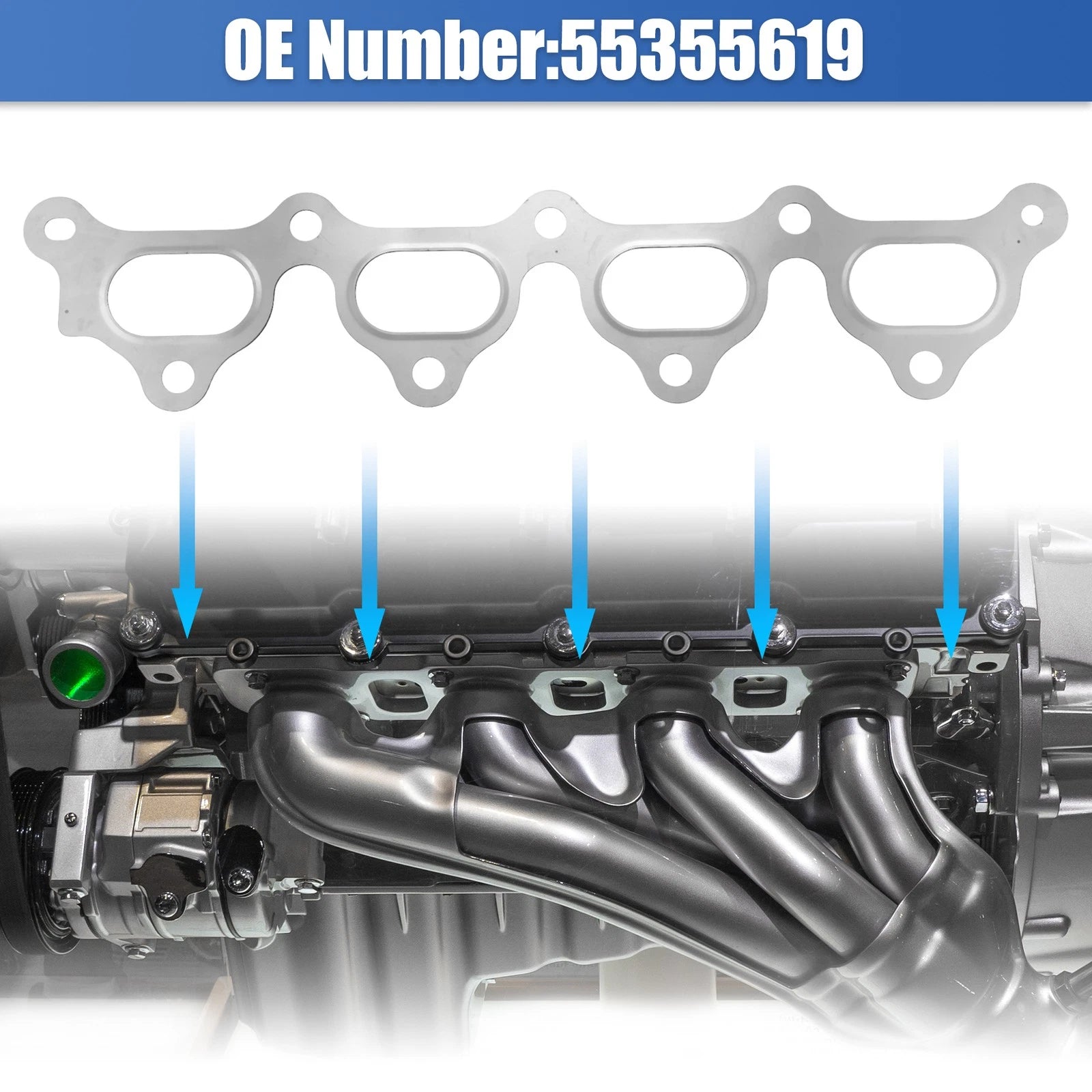 Exhaust Manifold Gasket Replacement for Chevrolet Cruze 16V (2011–2016)