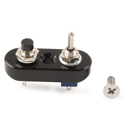Mini Dual Toggle Switch Push Button for Motorcycle Handlebar (7/8")