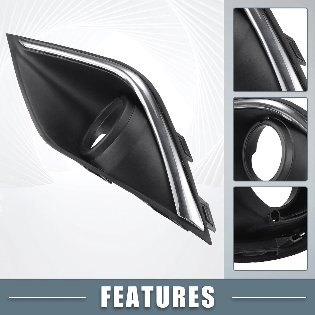 Front Left Side Fog Light Grille Cover Trim for Mitsubishi Outlander (2017–2019)
