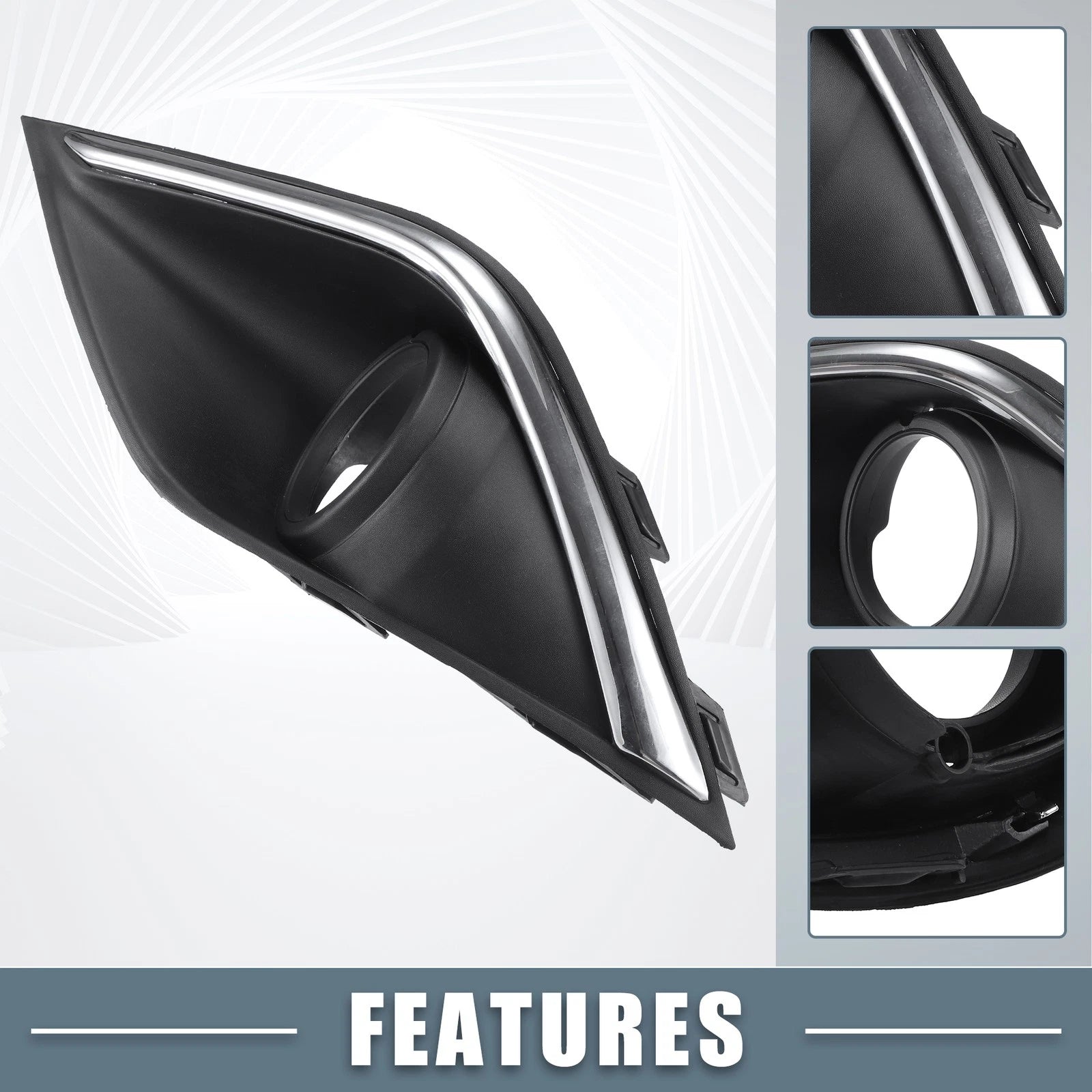 Front Left Side Fog Light Grille Cover Trim for Mitsubishi Outlander (2017–2019)