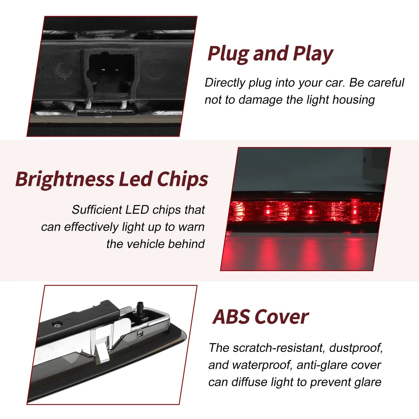 LED High Mounted 3rd Brake Light for Citroen C1 Mk2 (No.B000878980)