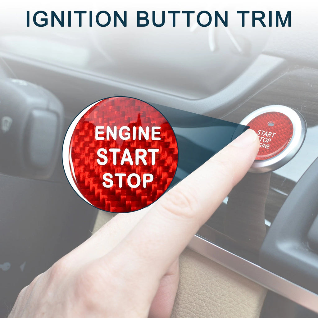Engine Start Stop Button Cover Replacement Red for Subaru BRZ (2013–2020)