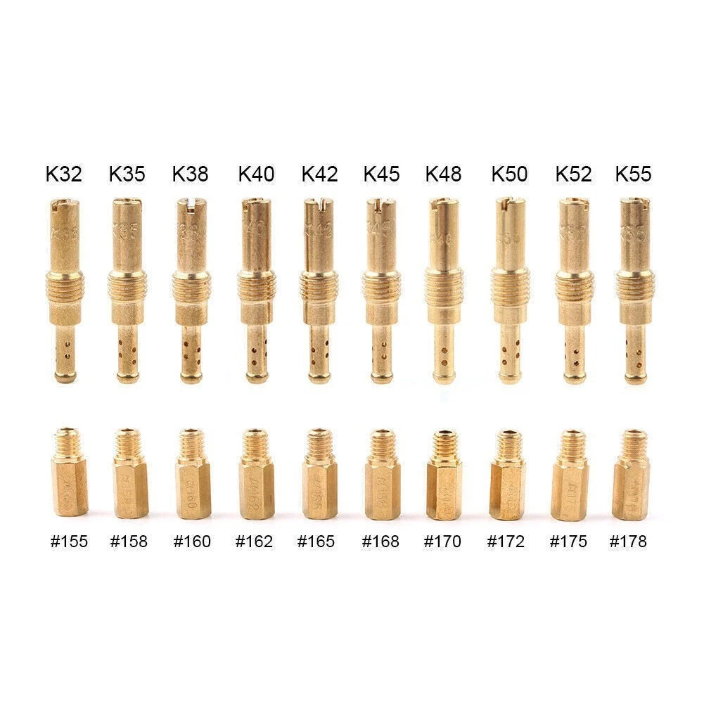 20x Main Jets + Slow Pilot Jets Kit for Motorcycle Carburetor