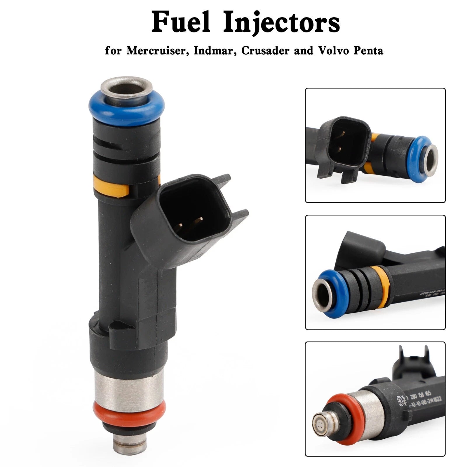 Fuel Injectors 0280158165, 0280158081, 879312003 for Mercruiser Volvo Penta