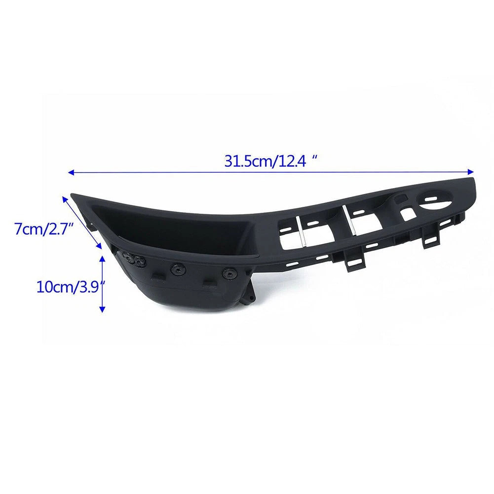 Door Switch Panel for Front Left Driver's Side Black