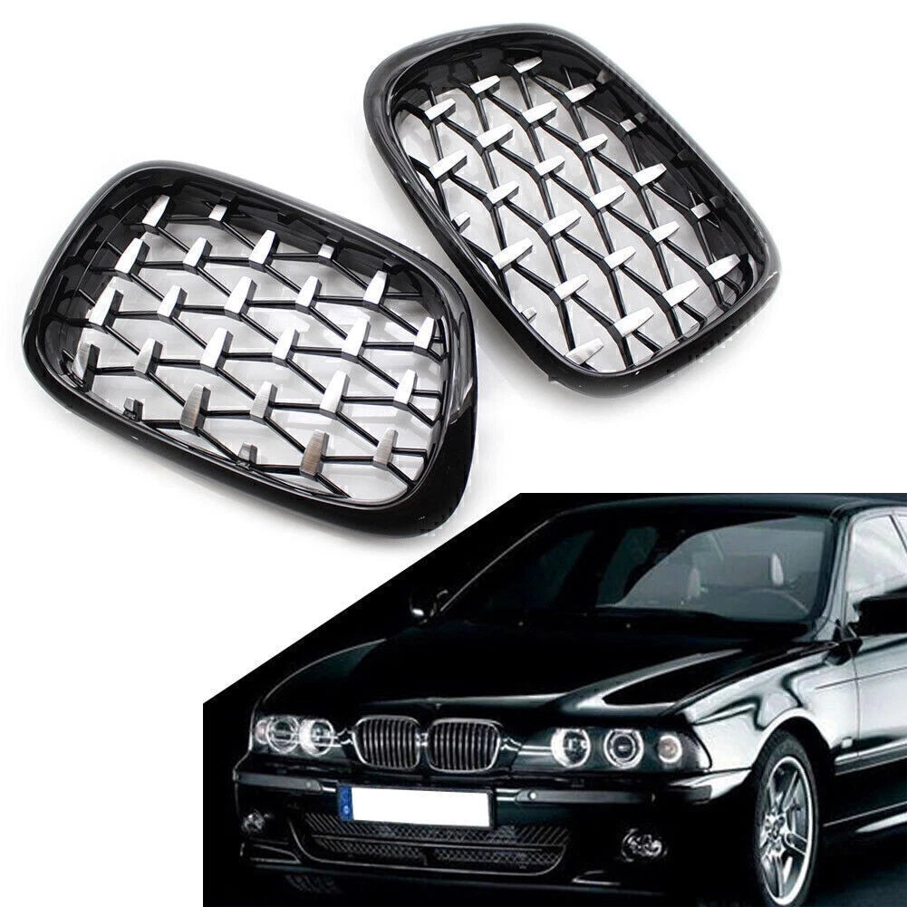 Honeycombe Mesh Front Bumper Grille for BMW E39 5-Series (1999–2003)