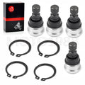 Set of 4 Upper Lower Front Ball Joints for Polaris RZR 570 800 900 S 900 4