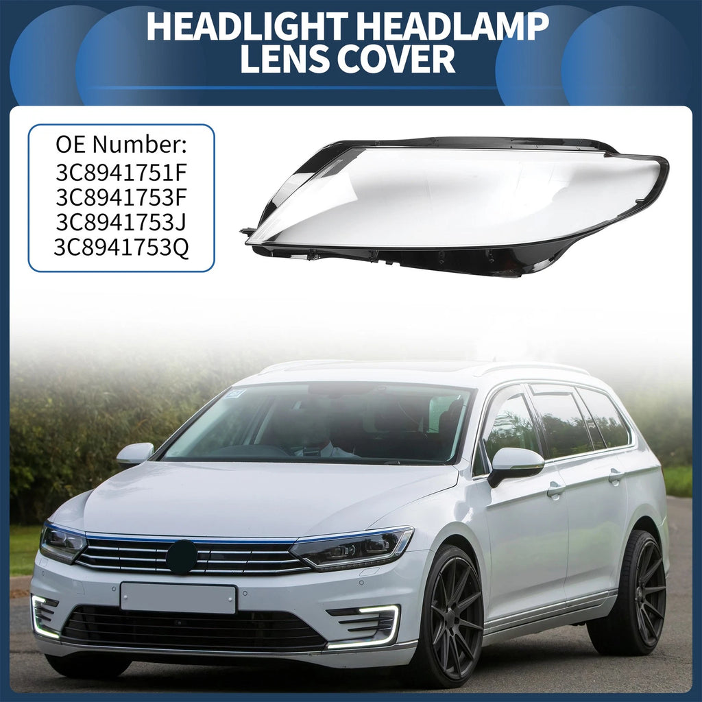 Headlight Lens Cover Front Left for Volkswagen CC (2013–2018)