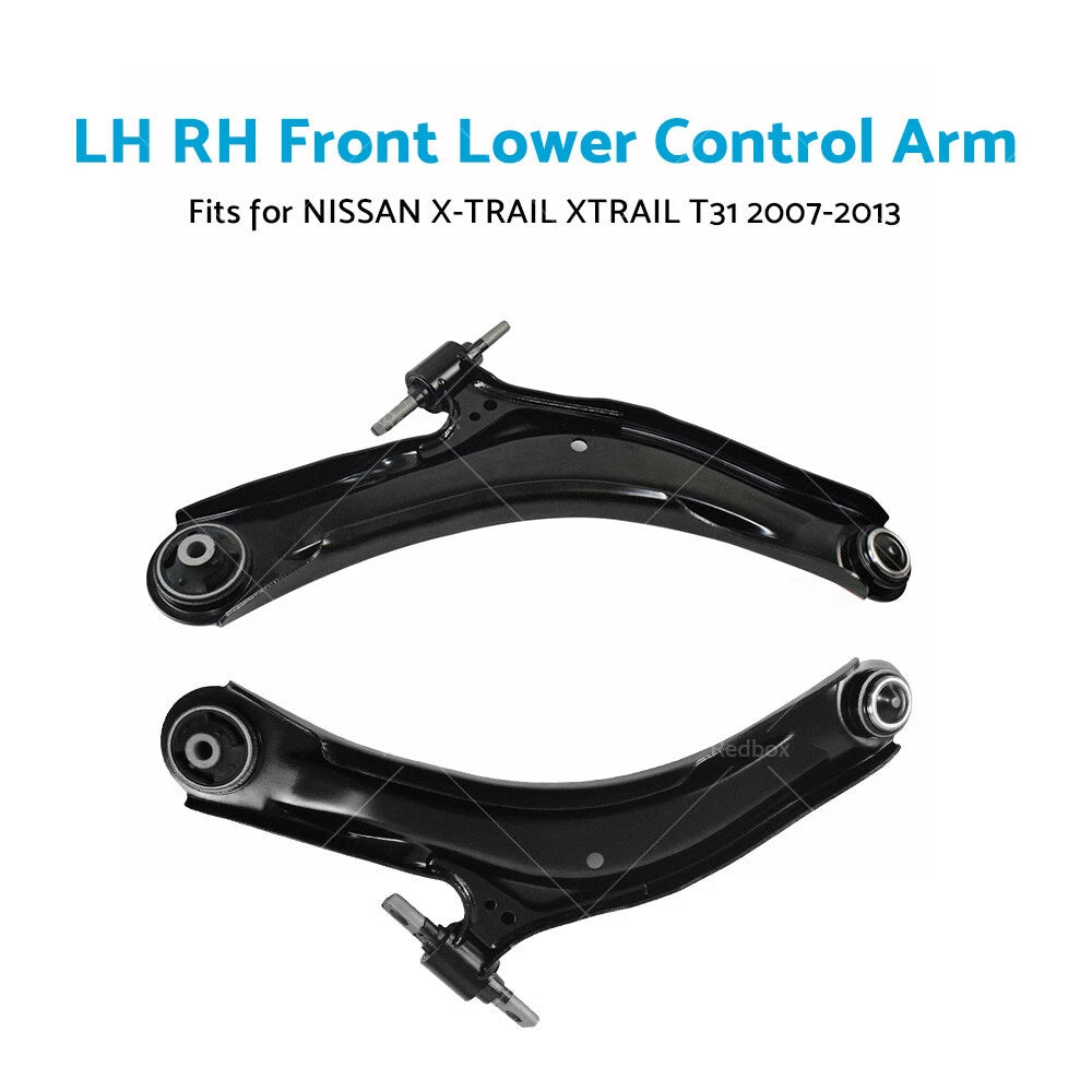 Front L & R Lower Control Arm Kit for Nissan Qashqai X-Trail (2007–2017)
