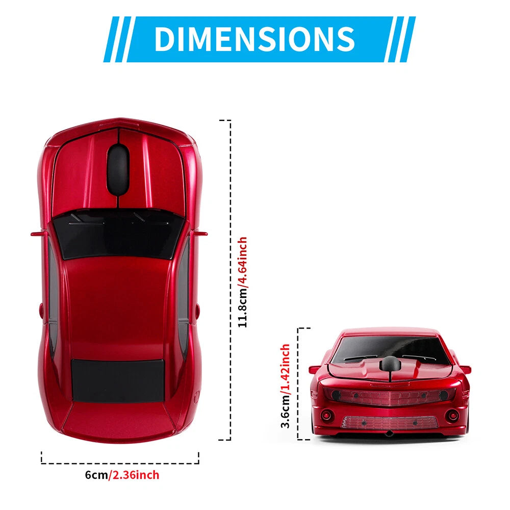 Wireless Car Model Mouse for PC Laptop Accessories