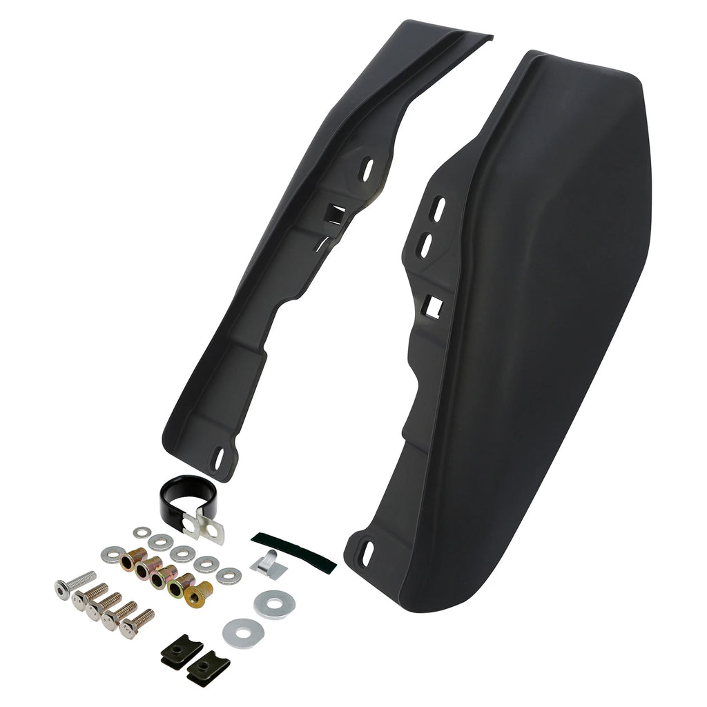Black Mid-Frame Air Deflectors for Harley Electra Glide, Road King (2017–2023)