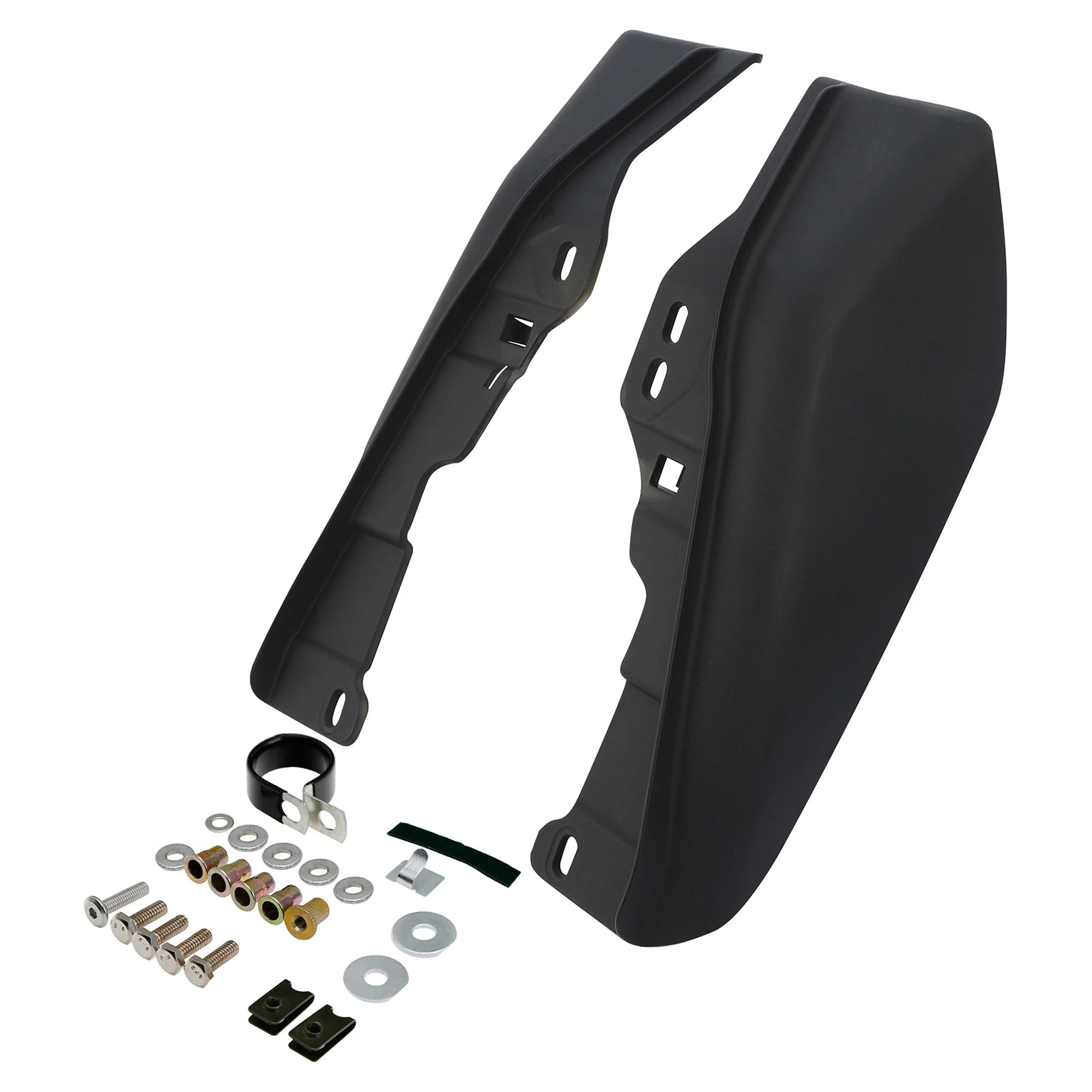 Black Mid-Frame Air Deflectors for Harley Electra Glide, Road King (2017–2023)