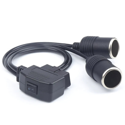 OBD2 Diagnostic Tool Power Adapter for Universal Vehicles (16 Pin)