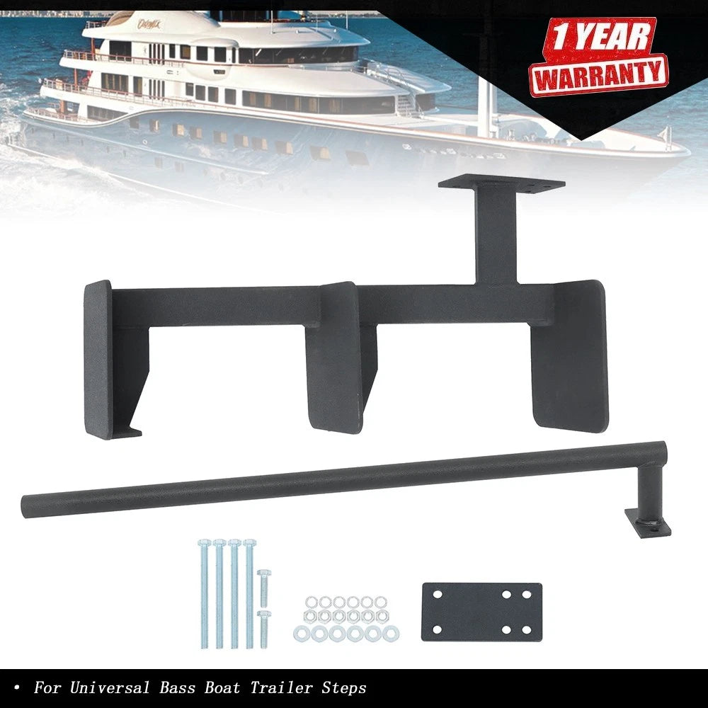 3 Steps Triple Step Boat Trailer Steps with Handle Universal Fit