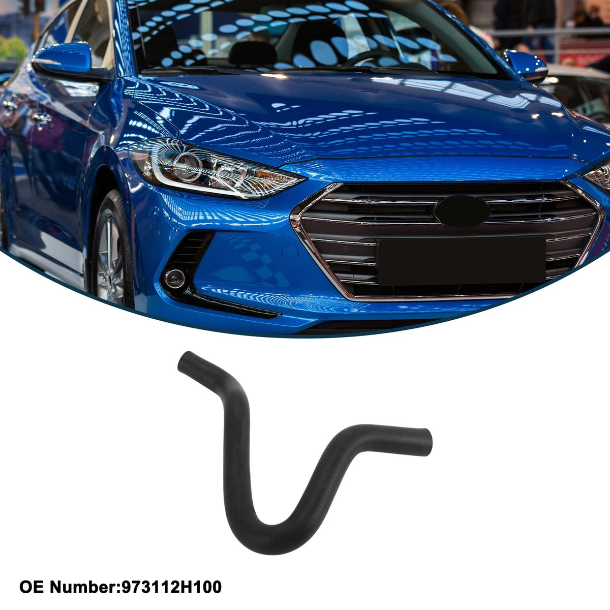 Radiator Hose Replacement for Hyundai Elantra 2006–2012 Rubber Coolant Pipe