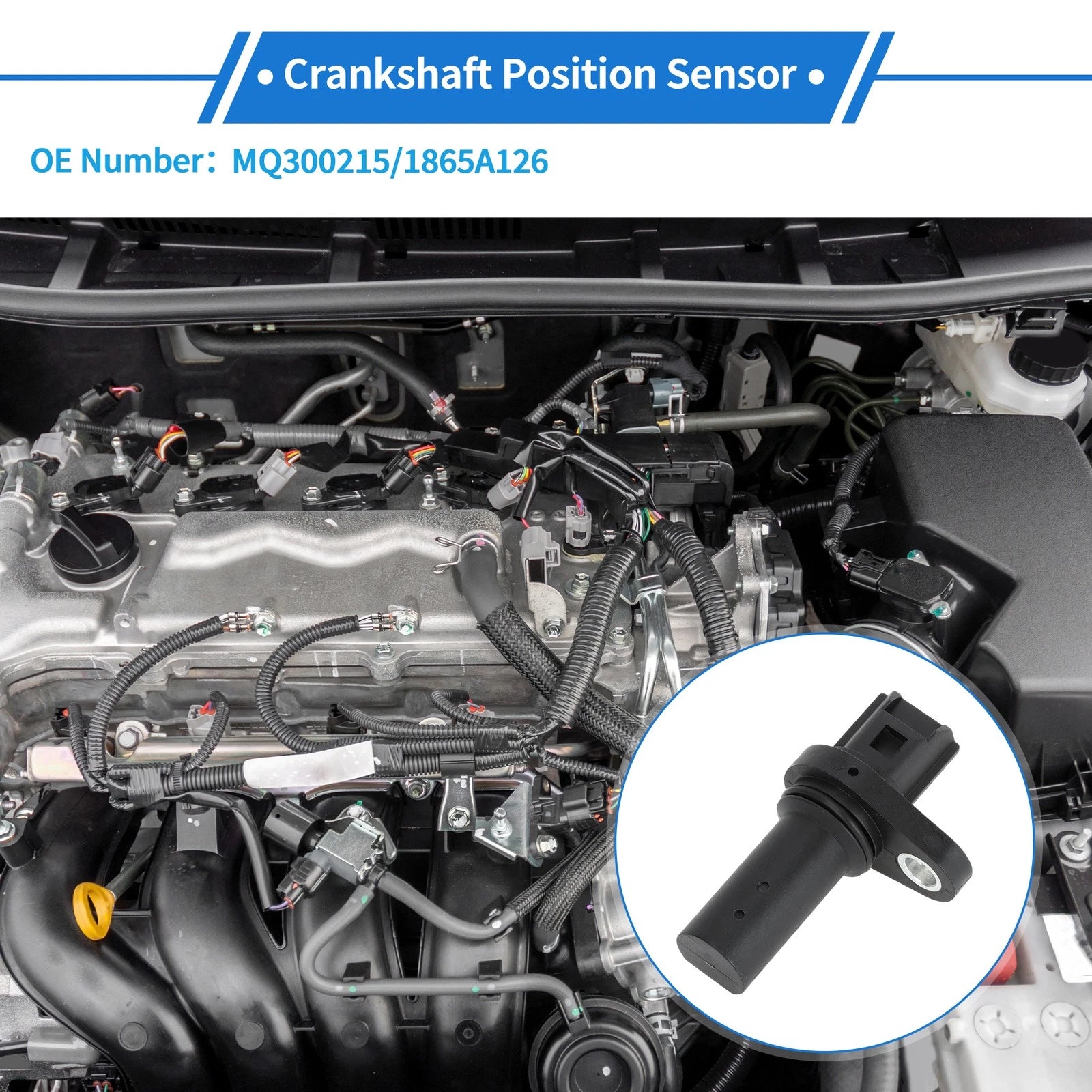 Crankshaft Position Sensor for Mitsubishi Pajero 2.4D I4 4x4 (2015–2015)