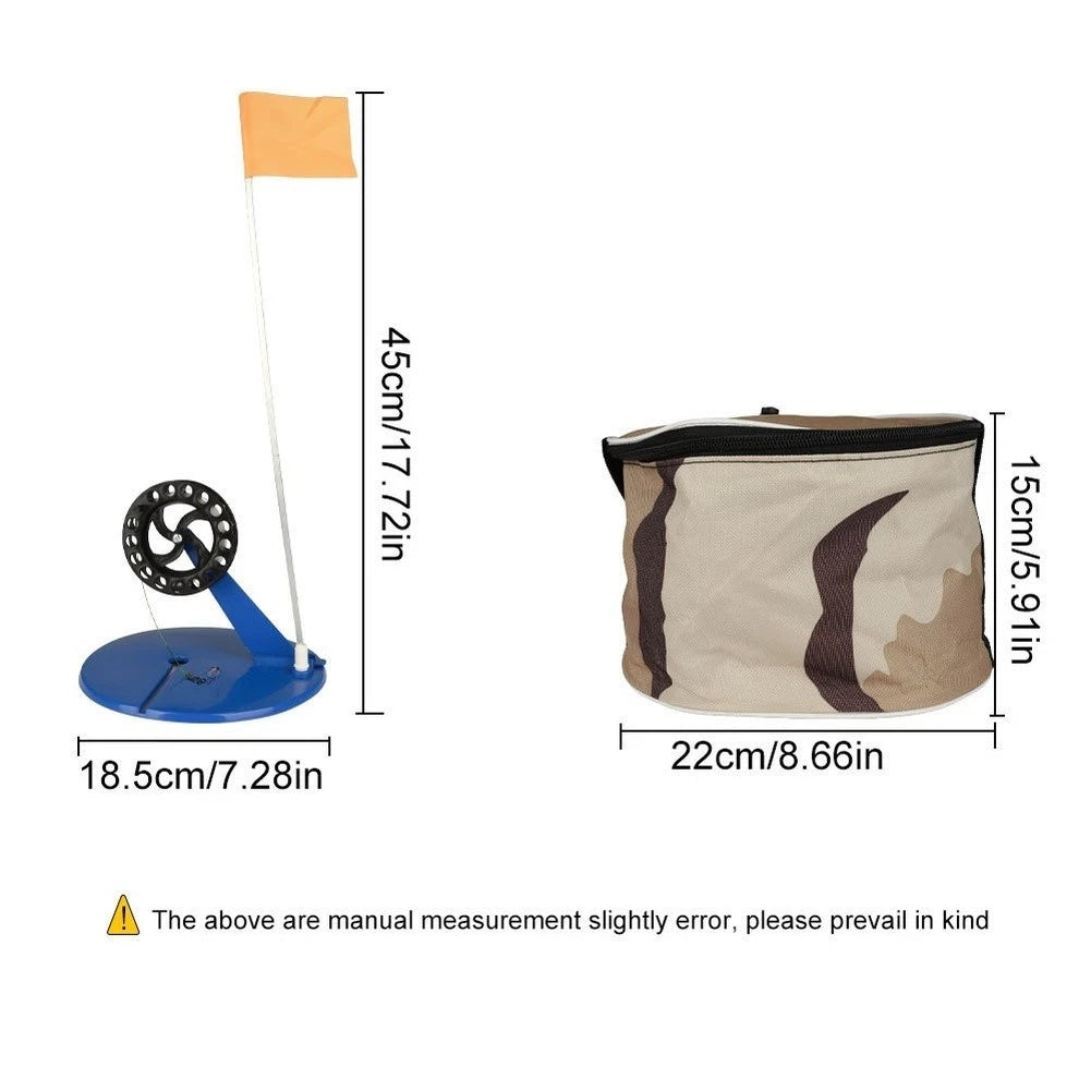 Portable Ice Fishing Flags Automatic Rod Cover