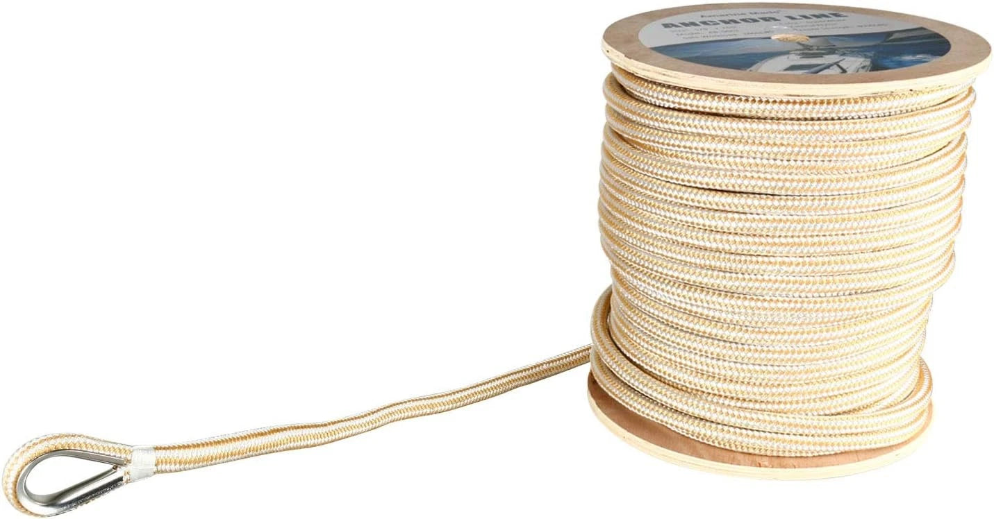 1/2 Inch Double Braided Nylon Rope for Boat Docking (300FT)