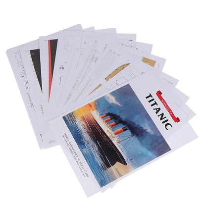 Paper Model Ship for British Titanic (1911–1912) 1/400 Scale Unassembled