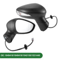 Right Side Door Mirror Replacement for Ford Fiesta MK7 Manual Folding Black (2009–2017)