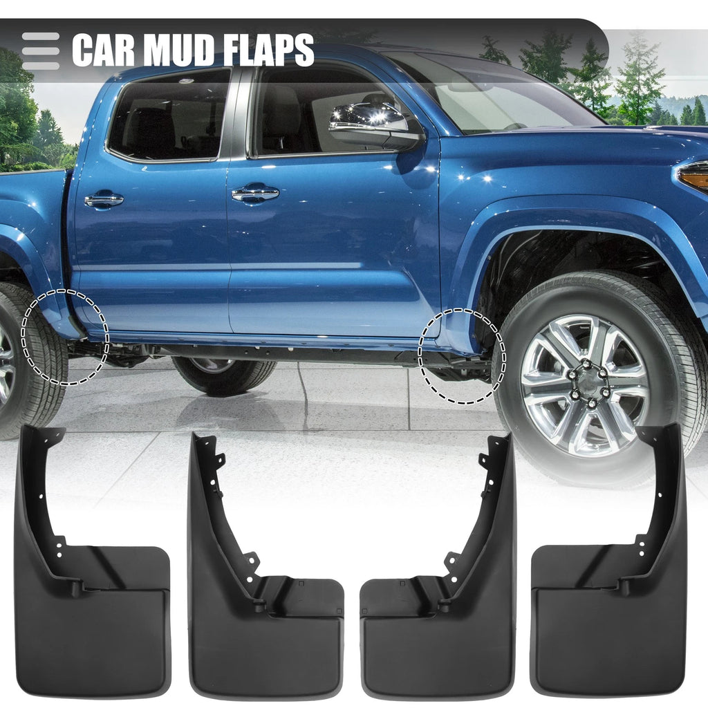 Car Mud Flaps Splash Guards Front Set with Screws for Ram 1500 (2009–2018)