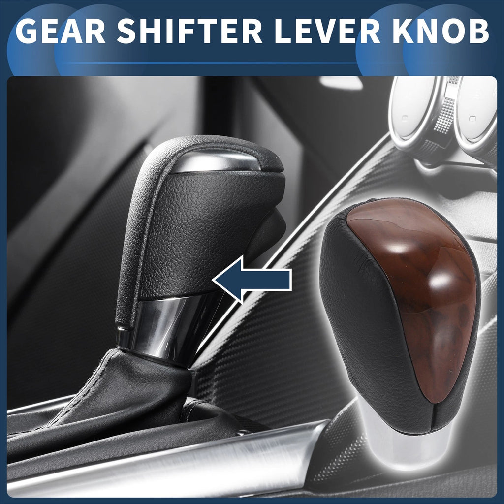 Automatic Gear Shifter Knob Faux Leather Replacement for Toyota Alphard (2005–2015)