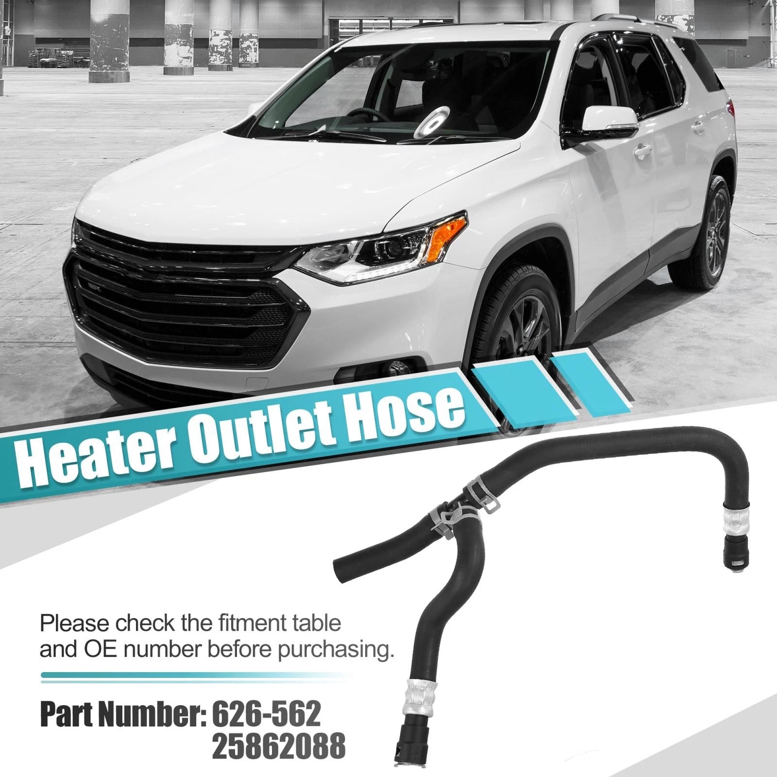 Heater Outlet Hose Replacement for Chevrolet Traverse GMC Acadia Enclave (2007–2017)