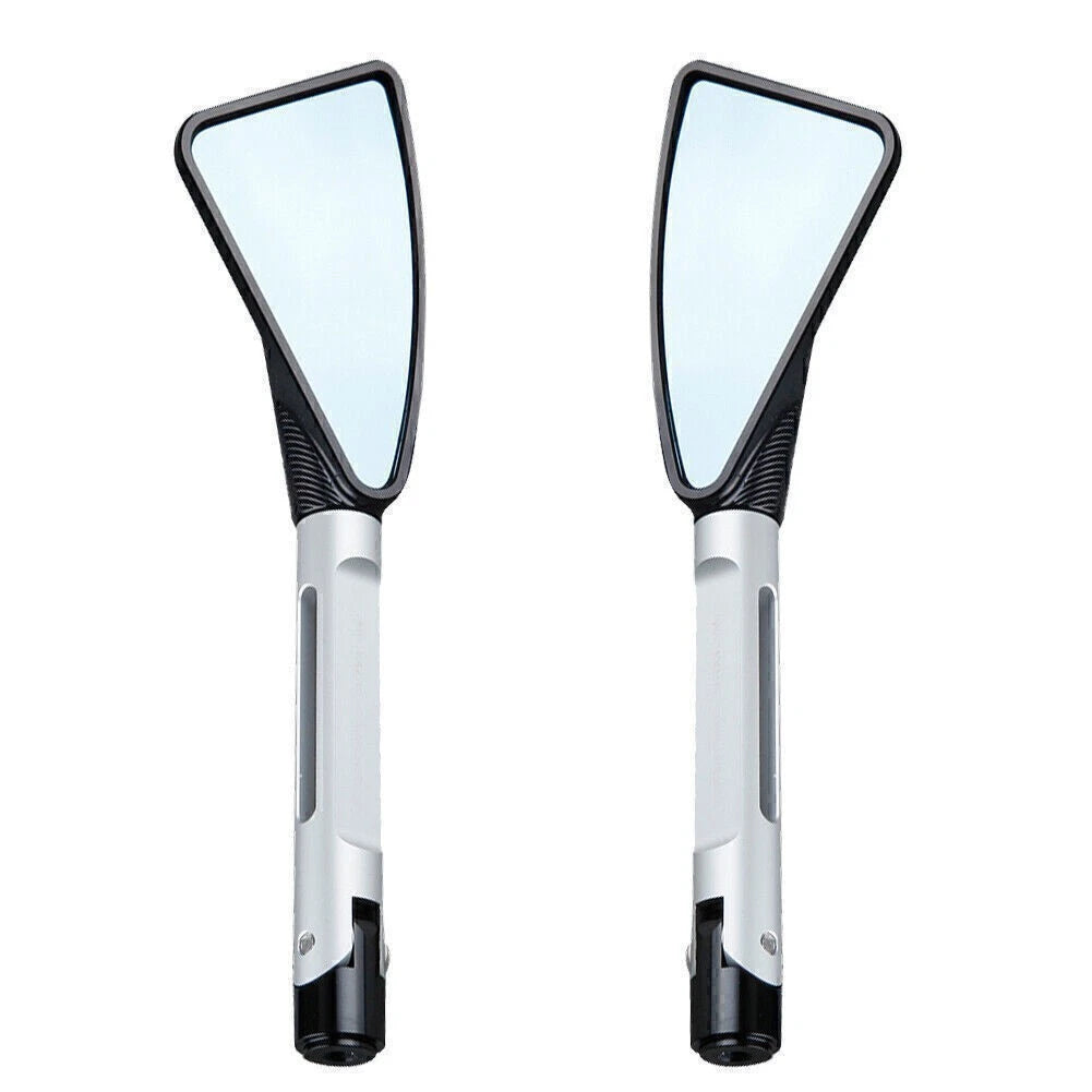 CNC Rearview Side Mirrors for Kawasaki Ninja ZX6R (2009–2011) Silver