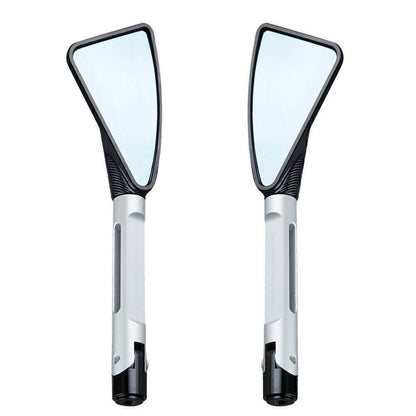 CNC Rearview Side Mirrors for Kawasaki Ninja ZX6R (2009–2011) Silver