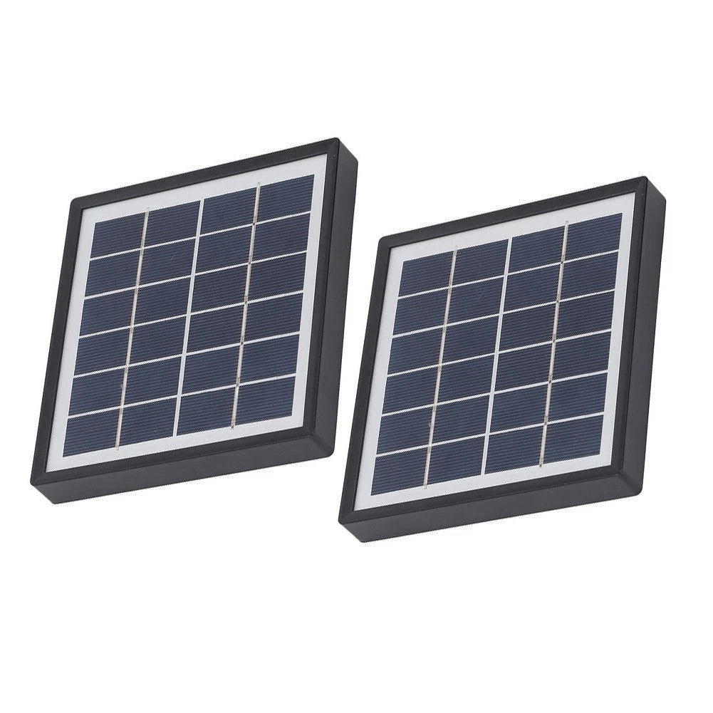 Set of 2 Portable Solar Panels 5W USB Output for Camping