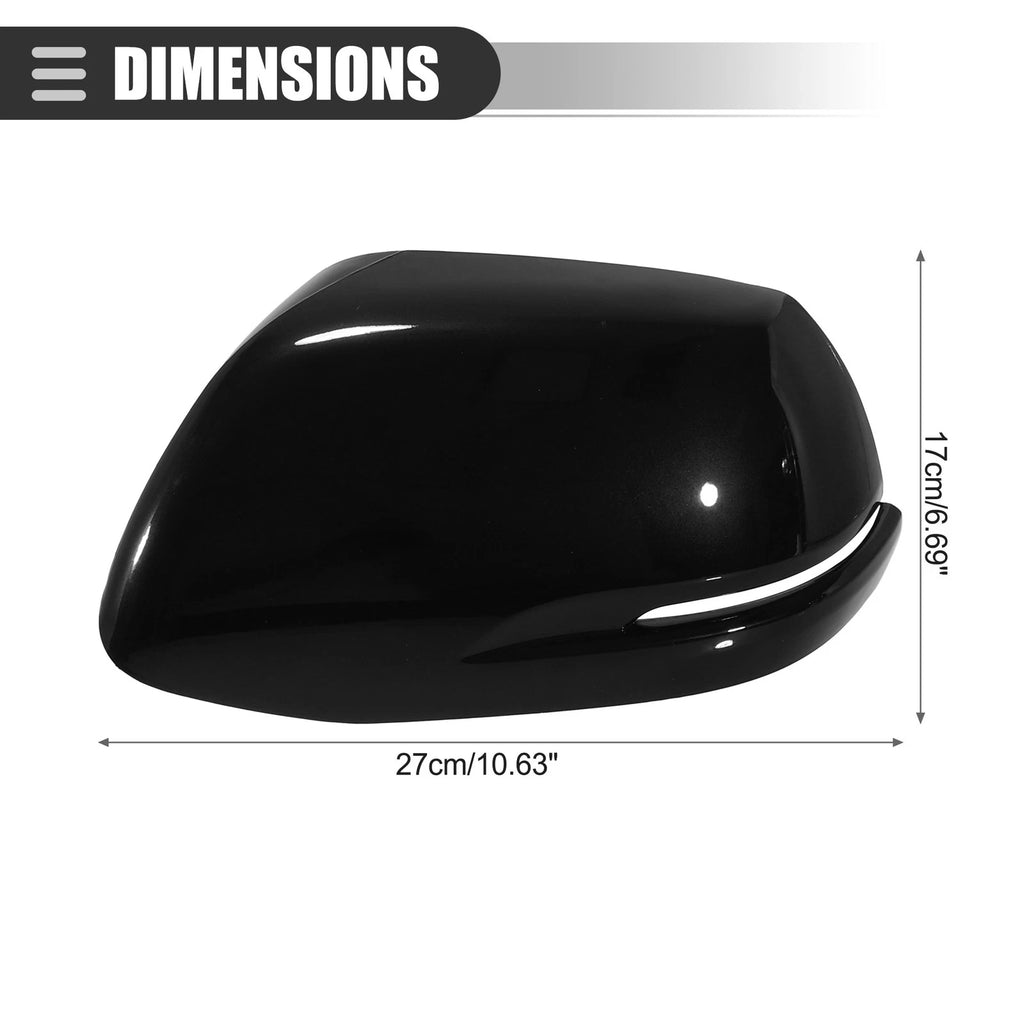Left Side View Mirror Cover Trim for Honda CR-V (2012–2016) ABS Black