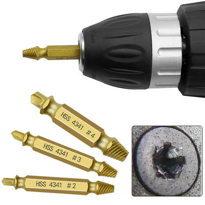 Screw Extractor Kit for Home Repair (Left-hand Drill)
