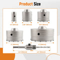 6PCS Concrete Hole Saw Kit 5 Inch for SDS Plus Drill Bits