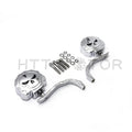 Chrome Skull Rear View Side Mirrors for Universal Motorcycle (8mm 10mm)