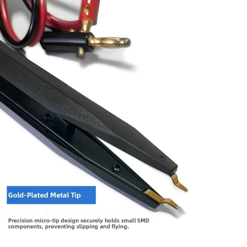 Test Leads for SMD Components with Stable Clamps for LCR Bridge