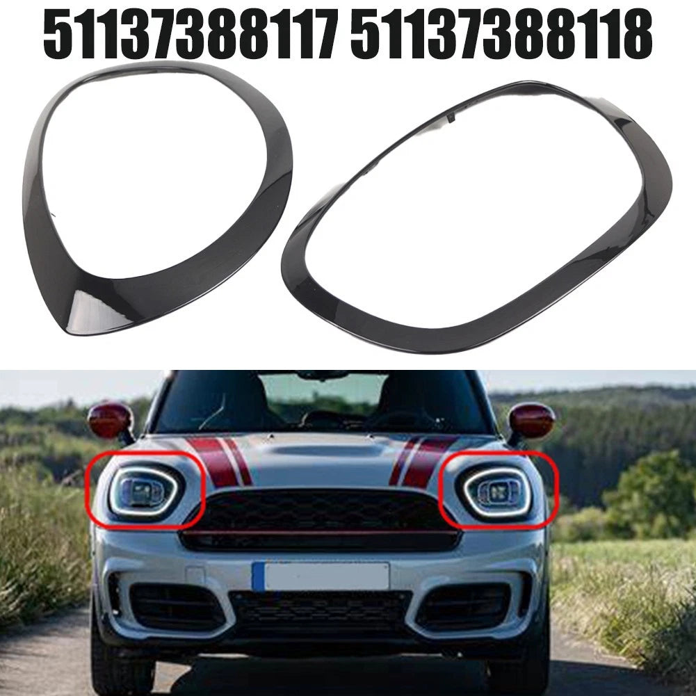 Black Headlight Frame for Mini F60 F61 (2017–2023)