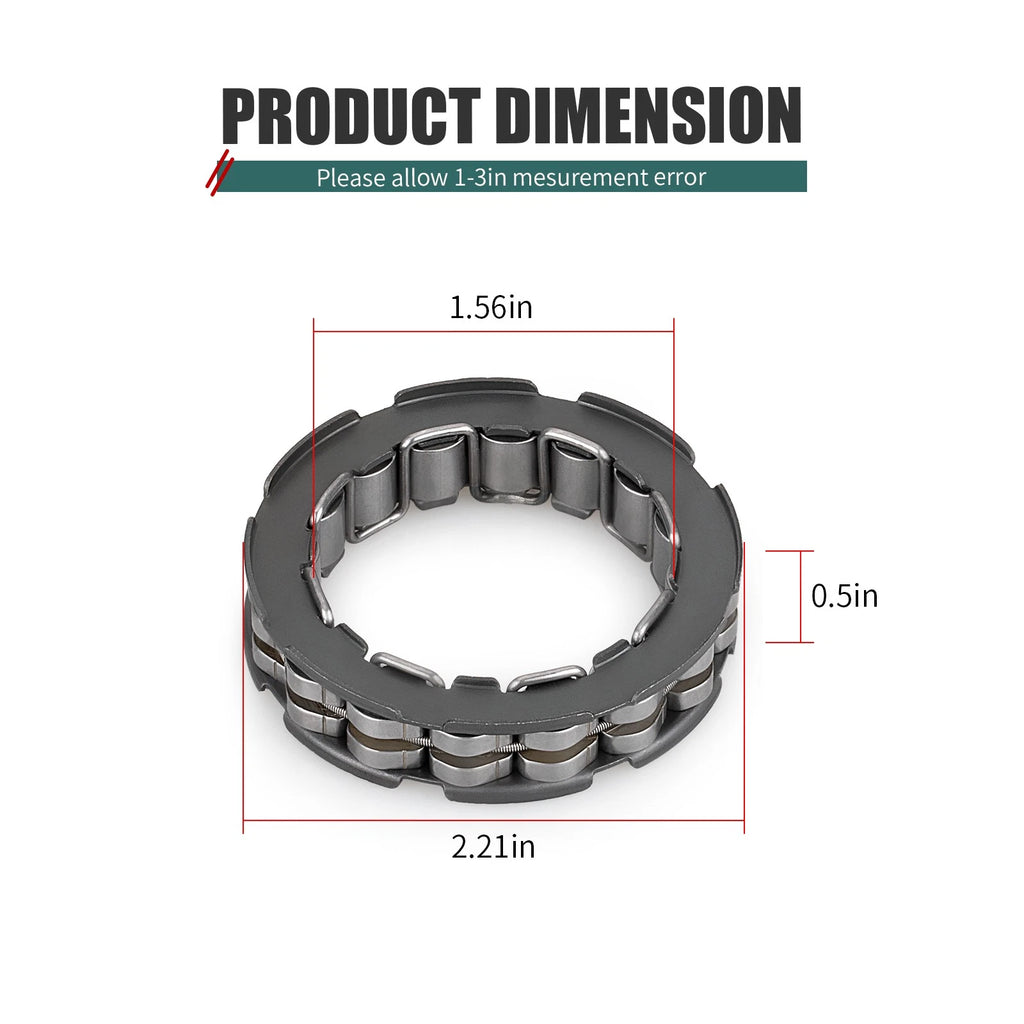 Clutch Hub One Way Bearing 91101-HN2-003 for Honda Rancher 400 420 Rubicon 500 (2000–2023)