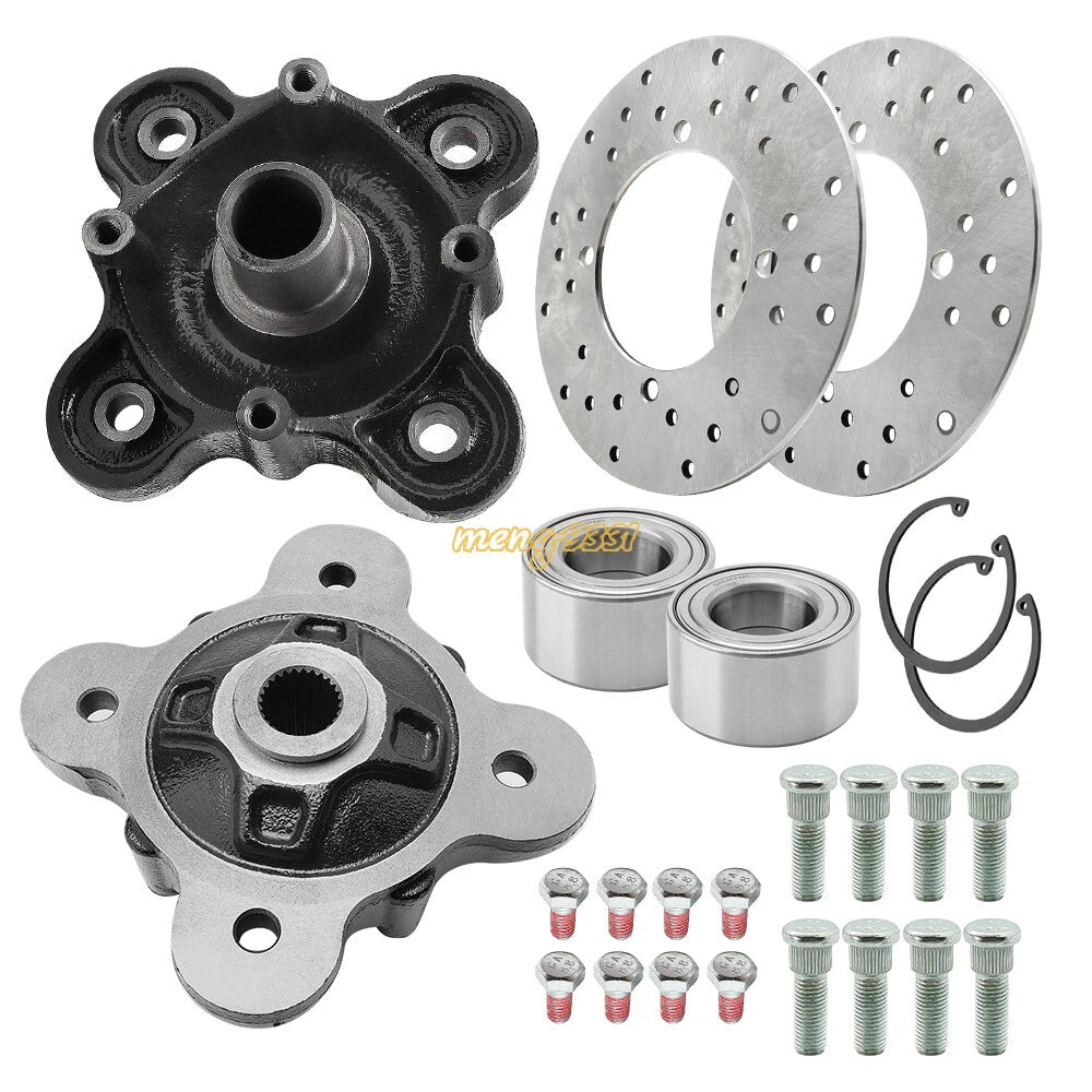 Rear Wheel Hub Brake Rotor Bearing Stud Kit for Polaris Ranger XP 900 (2013–2019)