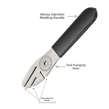 Disc Brake Rotor Wrench for Road Bike (Adjustable 15mm 18mm 42mm)