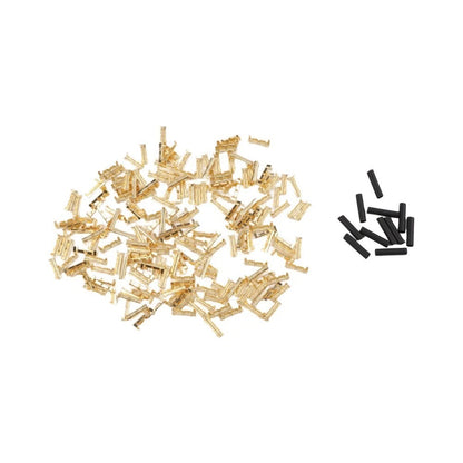 200pcs Brass Crimp Terminal Connectors for Switch Wiring (0.5mm to 1.5mm)