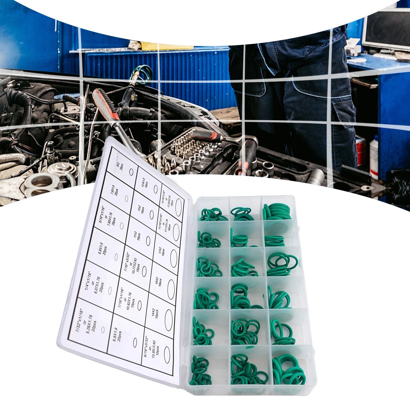 270 PCS O Ring Set for Car Air Conditioning HNBR Material