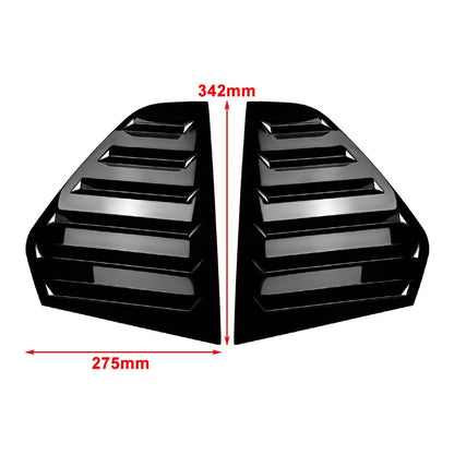2X Rear Window Side Vent Shutter Louver Cover Trim for VW Golf 8 (2020–2022)
