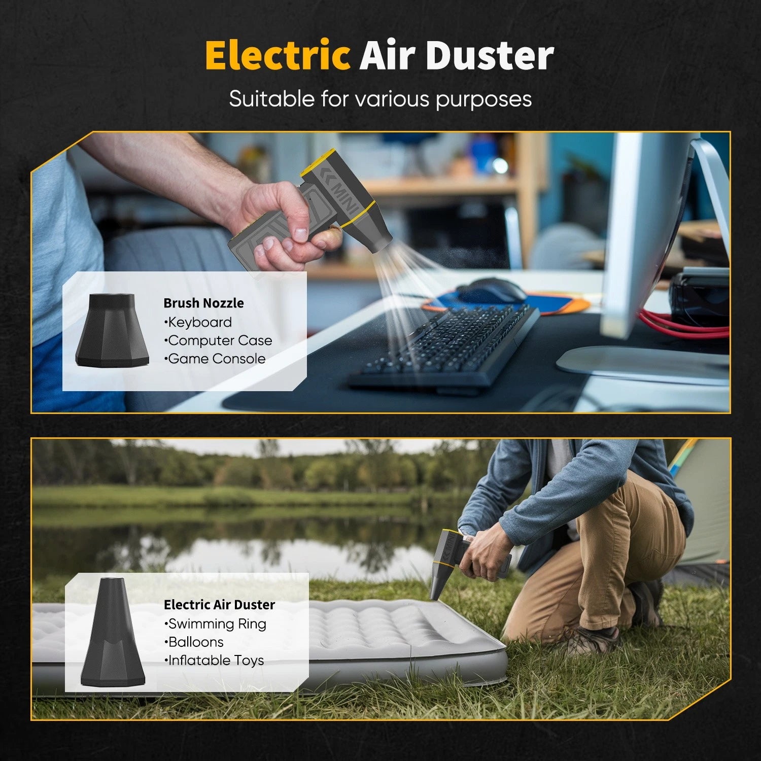 Wireless Compressed Air Duster for Universal Use (180000RPM)