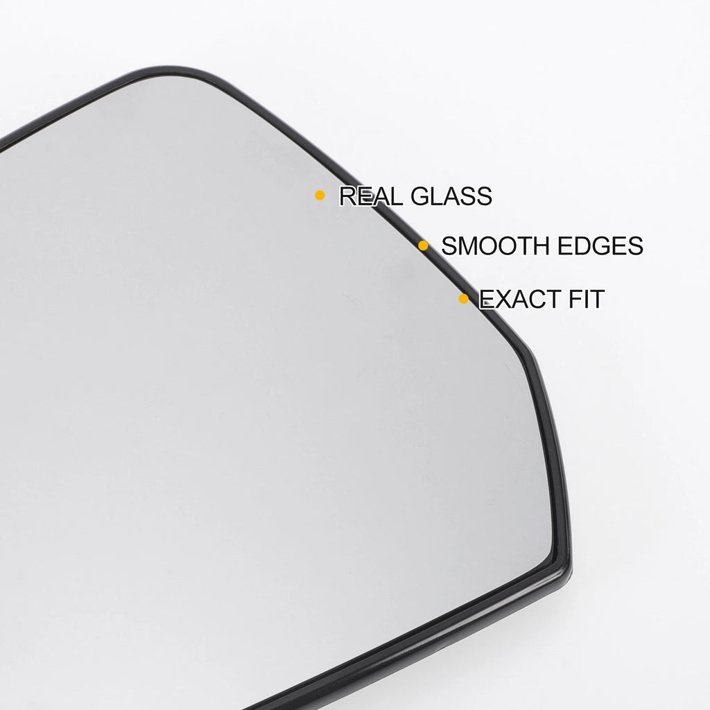 Left Side Heated White Mirror Glass for Dacia Dokker (2012–2020)